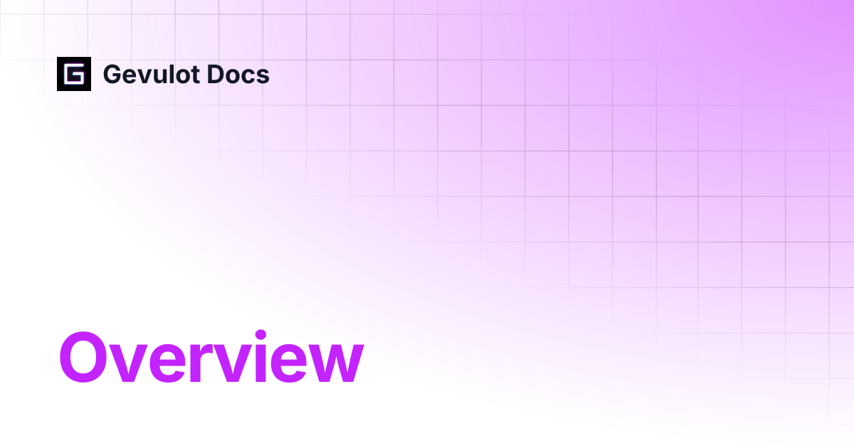 Overview | Gevulot Docs